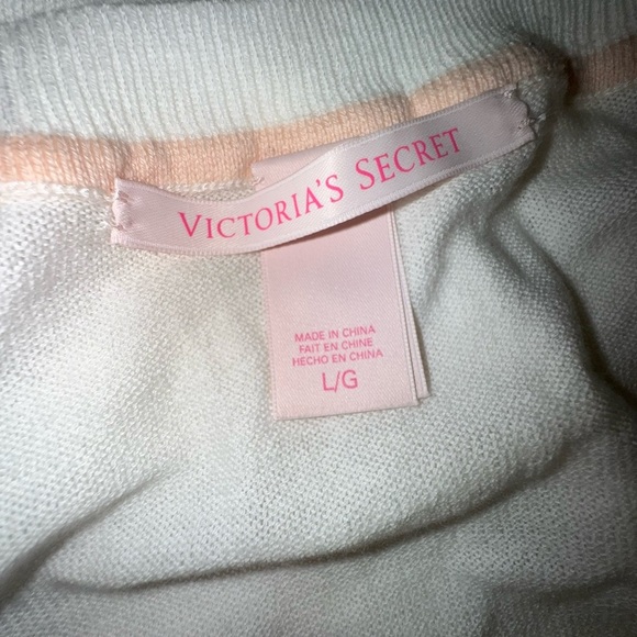 Victoria Secret L Elegant Romantic White Embellished Women's Top - Picture 5 of 7